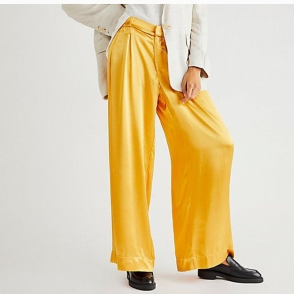 Free People Good Days Wide Leg‎ Trousers Size Medium